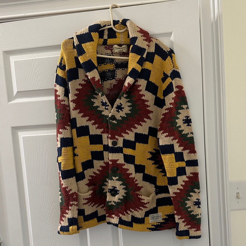 Vintage Ralph Lauren Denim & Supply  Navajo Midwestern Heavy Knit Cardigan